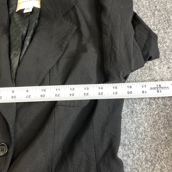 Banana Republic Womens Blazer Black Wool Blend Stretch Work Career Suit Jacket 2 - Picture 5 of 12